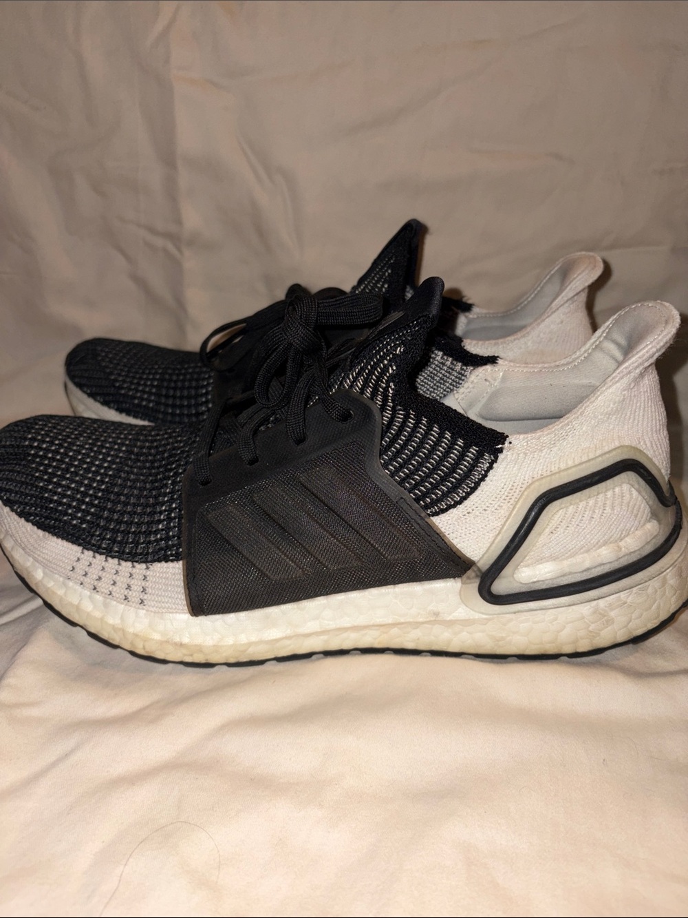 adidas UltraBoost 19 Oreo Black White Running Shoes Women’s 10
